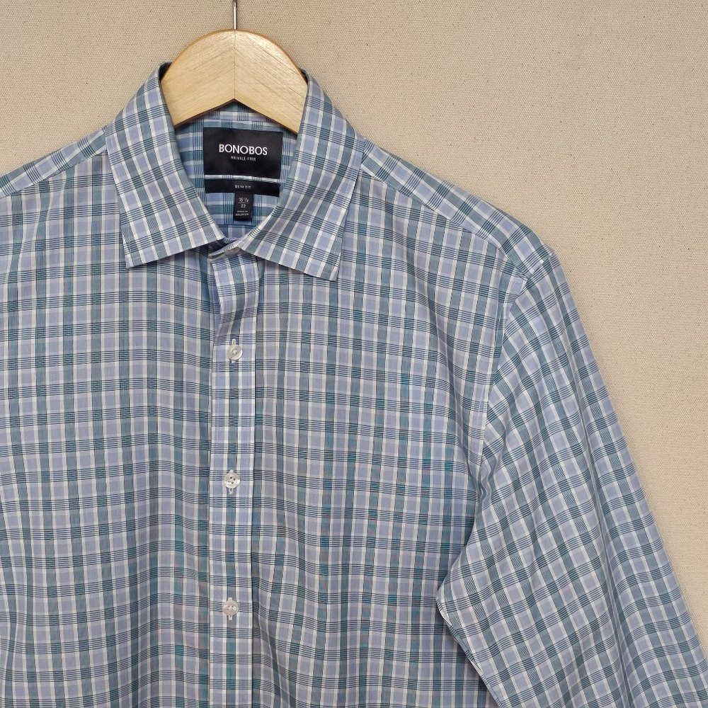 Bonobos Slim Fit Wrinkle Free Button Down 15.5